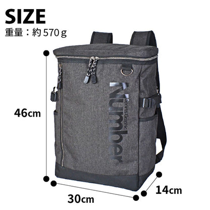 Number スクエアリュック 26L 61006 グレー