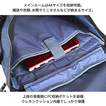 Number 2段スクエアリュック 33L 61007 ネイビー