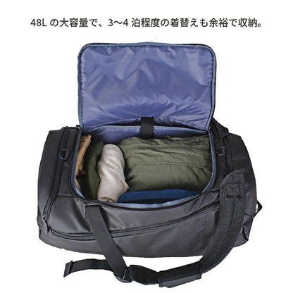 Number ボストンバッグ 48L 61012 ブラック/シルバー