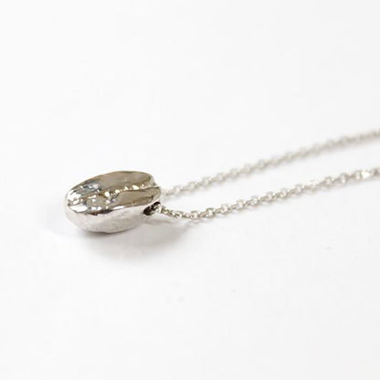 nicodesign コーヒー豆ネックレス シルバー