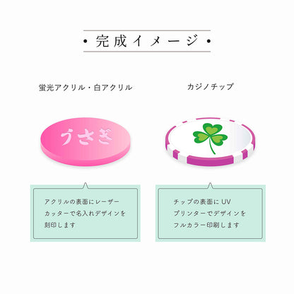 【名入れ】オリジナル ゴルフマーカー 蛍光アクリルタイプ オレンジ10個