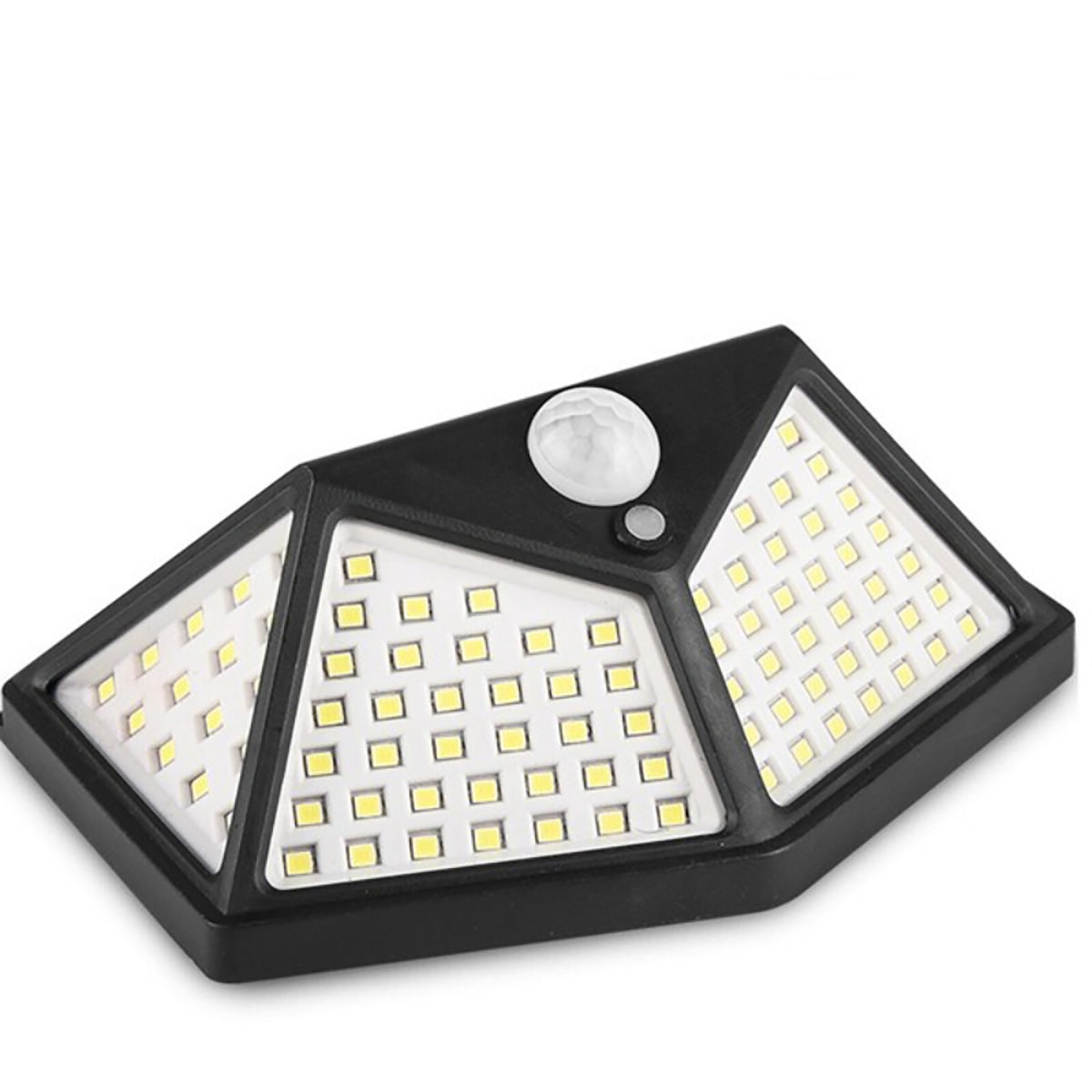 100LEDソーラーセンサーライト ブラック