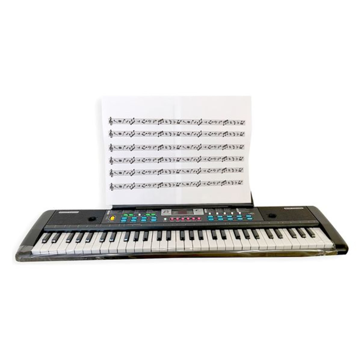 ガイド機能付電子ピアノ 電子ピアノ キーボード 61鍵盤 光る鍵盤 初心者向け ガイド機能付き 練習用 子供 大人 簡単 学習 知育 脳トレ 音色200種類 リズム200種類 デモ曲60曲 録音機能 テンポ調整 マイク付き 楽譜スタンド付き USB給電 電池対応 軽量 コンパクト 自宅練習 弾き語り ブラック