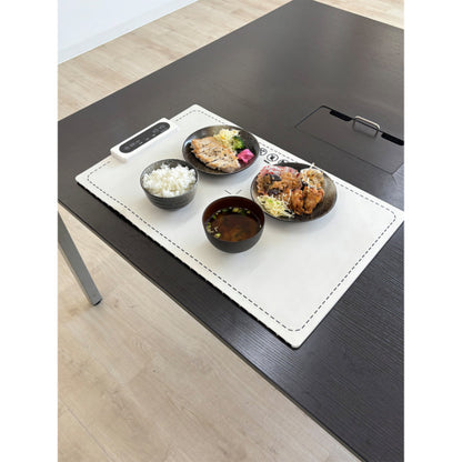 保温プレート 電気 フードウォーマー ロール式 ダブル 60〜100℃温度調節 タイマー付き 食卓保温 シリコンマット AC100V