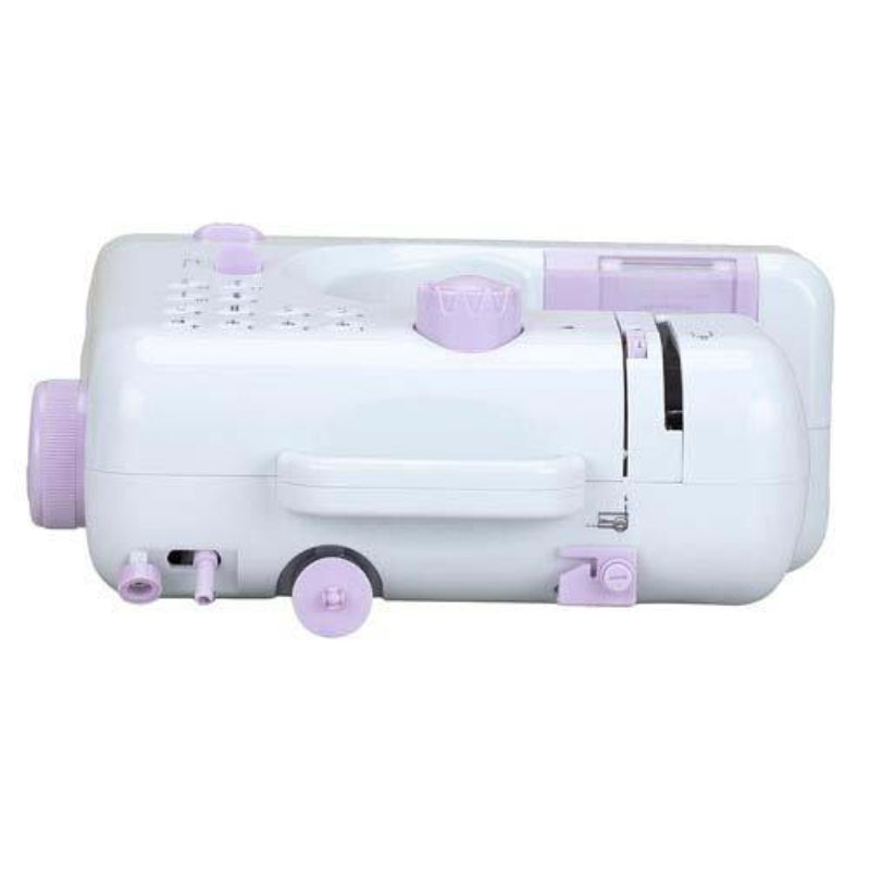 電動コンパクトミシン 初心者対応 12種類縫い 軽量1.8kg フットペダル付 AC/電池両対応 コンパクト設計