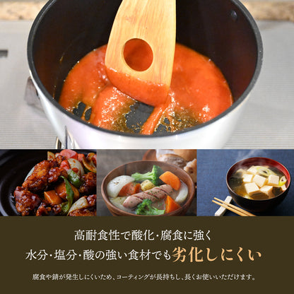 TOKYO LM 片手鍋 ガラス蓋付き 22cm チタンコート×ふっ素加工 ガス火 IH対応 ふっ素樹脂加工 PFOA PFOS フリー 耐摩耗性試験75万回クリア