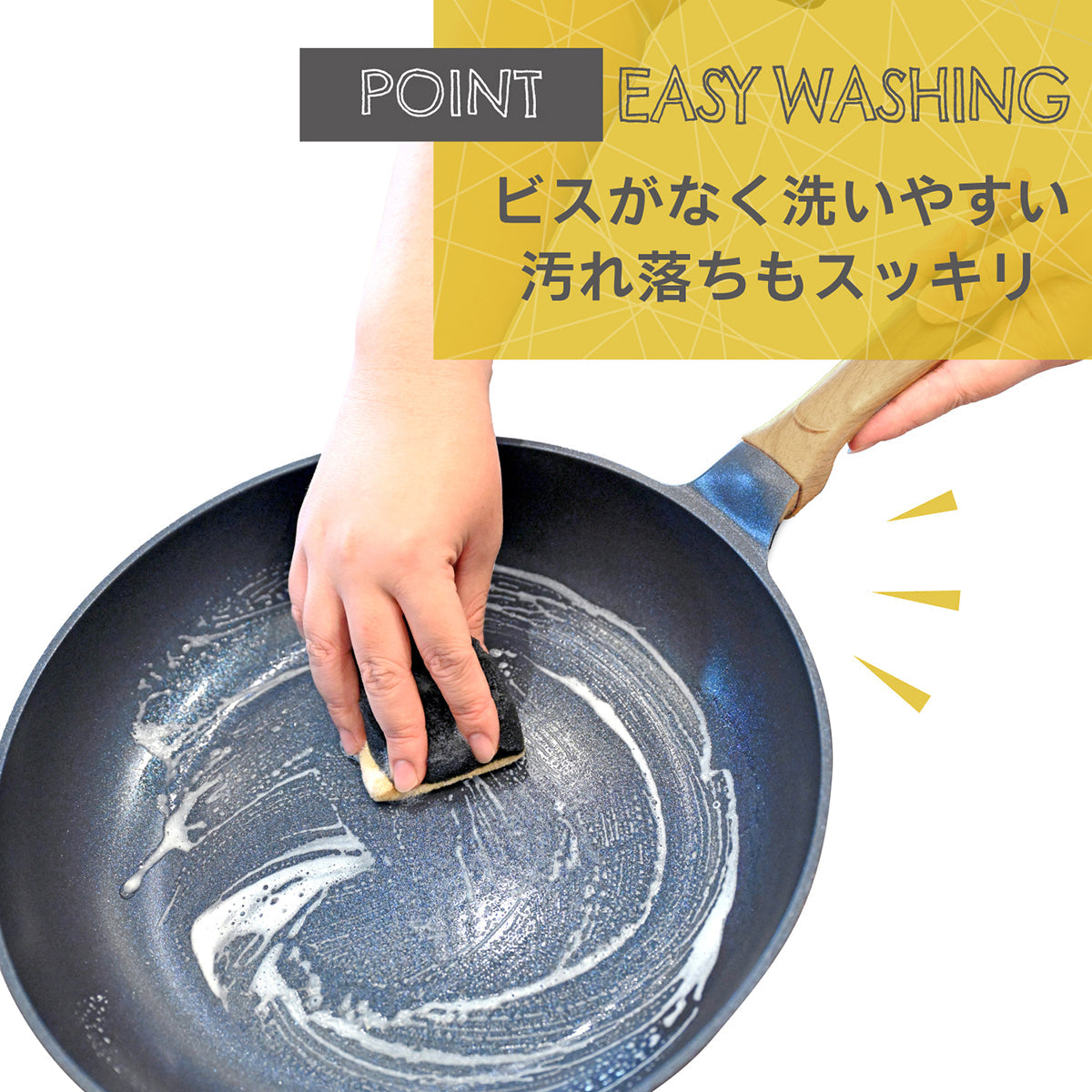 every U. 軽量強化フライパン DAIKIN silkwear ガス火/IH対応 金属ヘラ対応 耐摩耗性100万回クリア 高熱効率 PFOS フリー 【2set】24cm×26cm