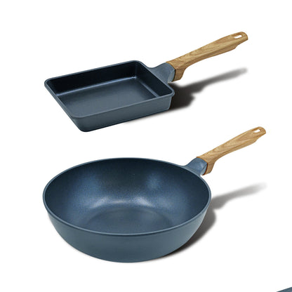 every U. 軽量強化フライパン28cm×玉子焼き ガス火専用 DAIKIN silkwea 耐摩耗性試験100万回クリア 高熱効率 PFOS フリー