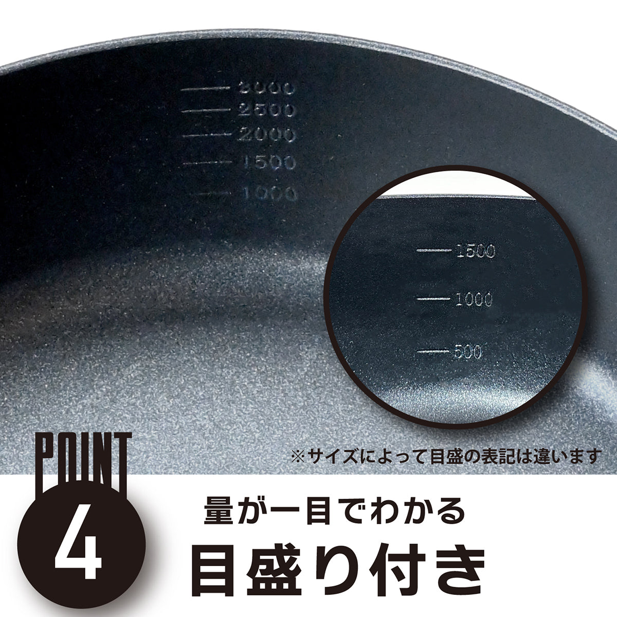 every U. 深型フライパン 注ぎ口付 ガス火IH対応 ふっ素樹脂加工 深い 軽量 耐摩耗性10万回クリア PFOS フリー ダークネイビー 26cm