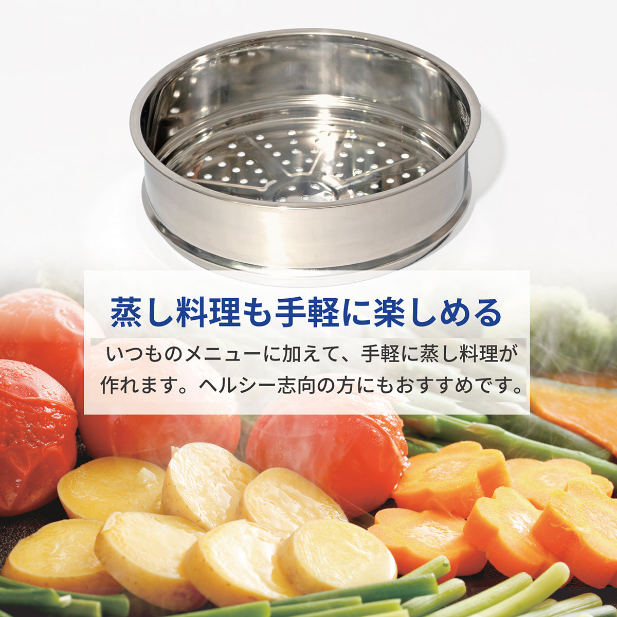 every U. フライパン 鍋 セラミックコーティング 24cm IH ガス対応 PFOA PTFE BPAフリー 耐熱450℃ 蒸し器 ガラス蓋 調理器具セット ブルー 【13点セット】 片手鍋 両手鍋 深型フライパン 浅型フライパン キッチン用品 ブルー おしゃれ 調理セット