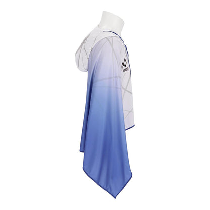 ZEROHEAT ACTIVE PONCHO ポンチョ 接触冷感 フリーサイズ ホワイト×ブルー