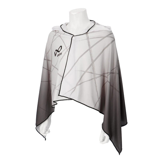 EROHEAT ACTIVE PONCHO ポンチョ 接触冷感 フリーサイズ ホワイト×ブラック