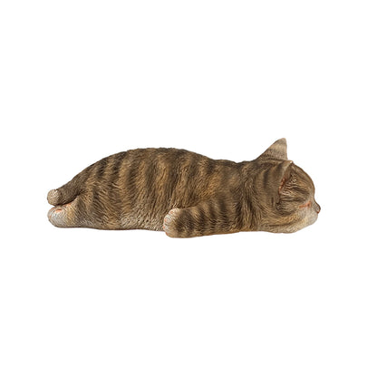 ガーデンオブジェ おやすみCAT (グレー）