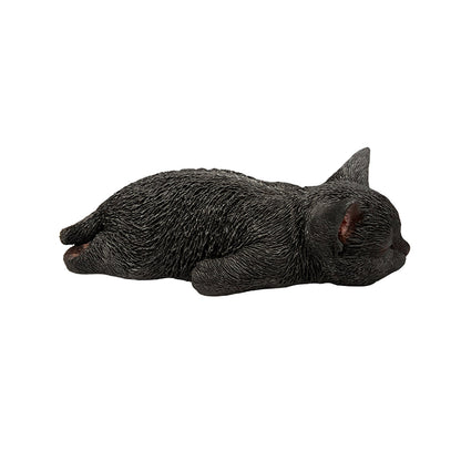 ガーデンオブジェ おやすみCAT (黒）