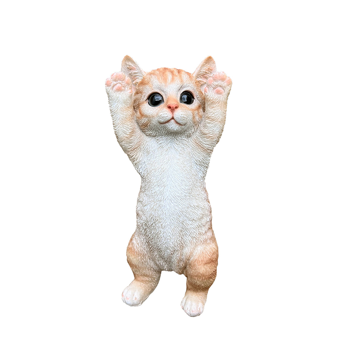 ガーデンオブジェ 子ねこ B  (ばんざい）