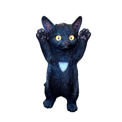 ガーデンオブジェ 子ねこF（ばんざいガラス目B）