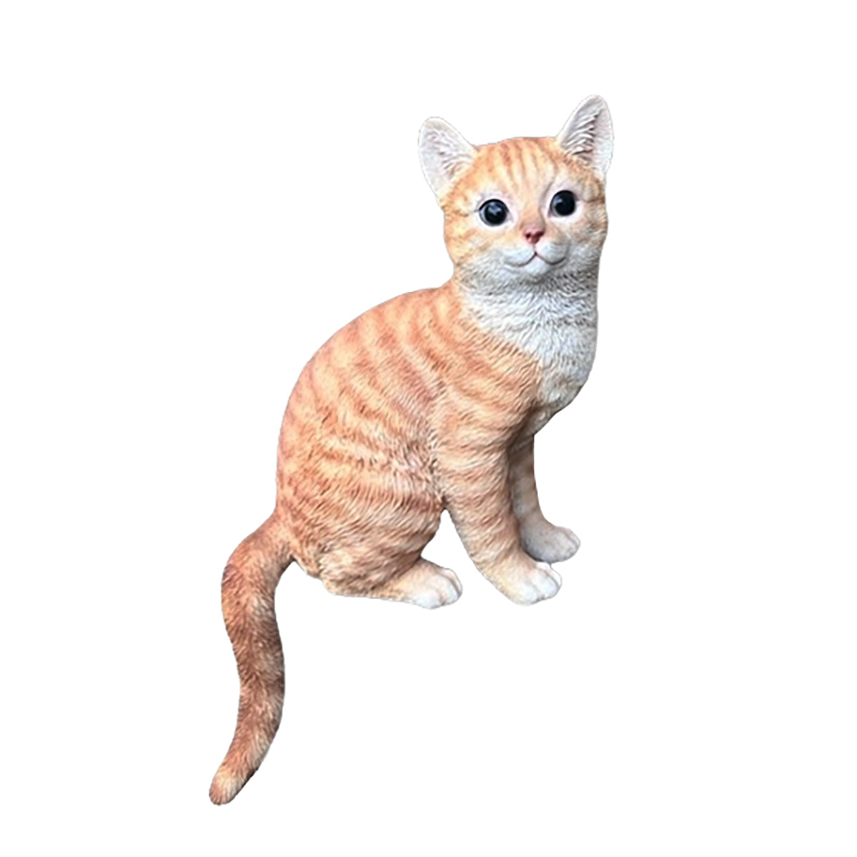 ガーデンオブジェ 茶トラねこ（しっぽ）