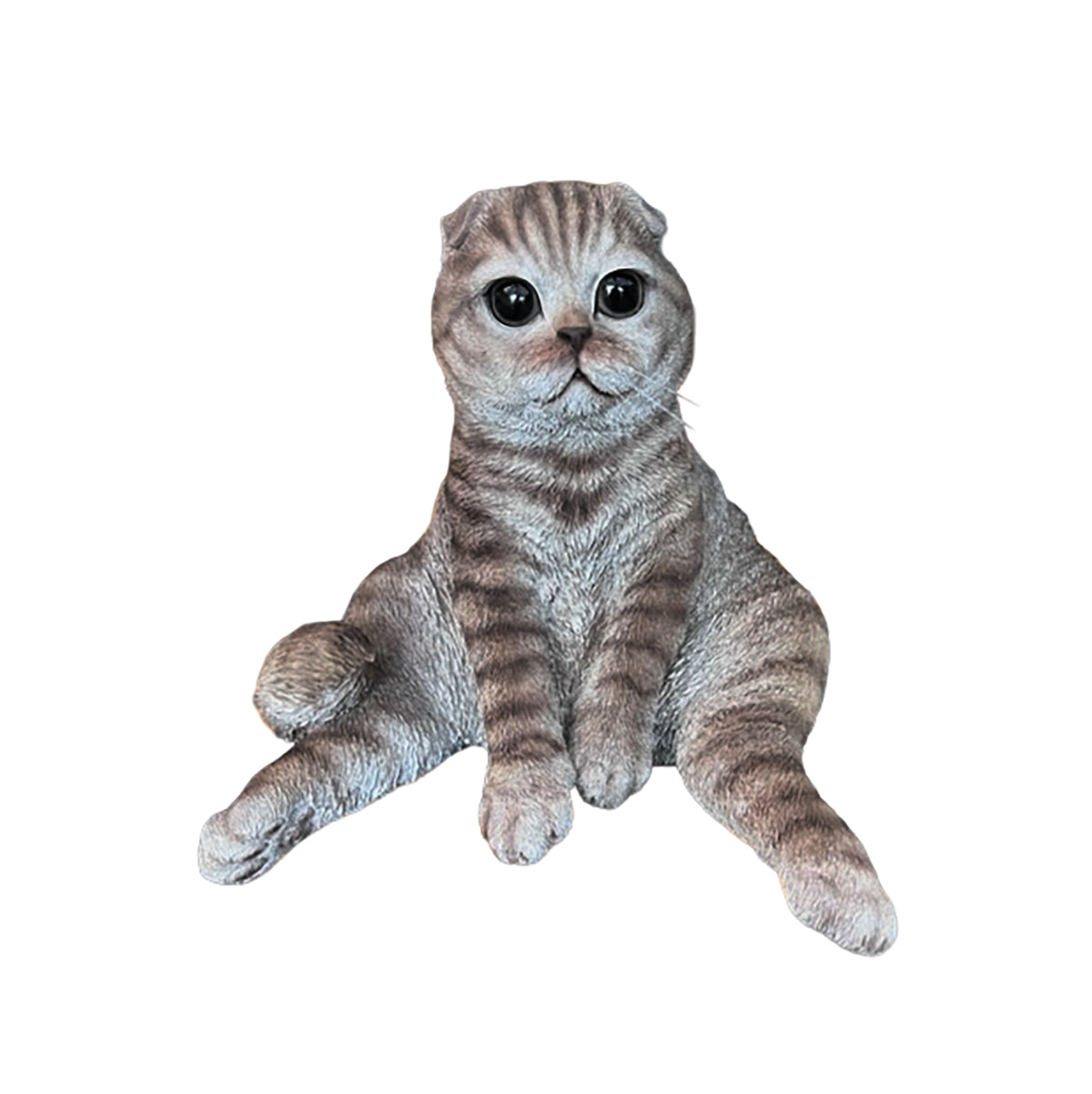ガーデンオブジェ まったり猫（グレー）