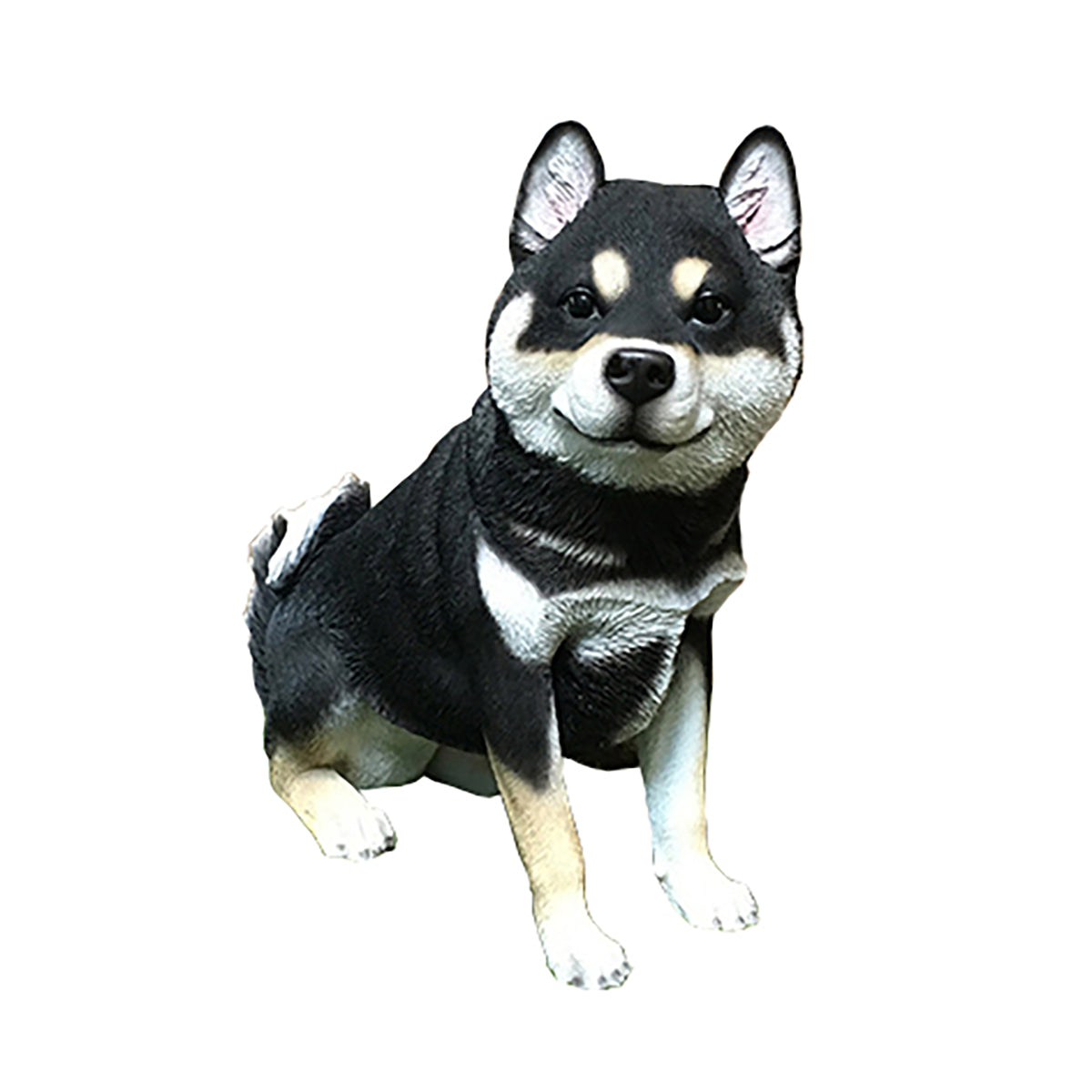 ガーデンオブジェ 柴犬 （黒）