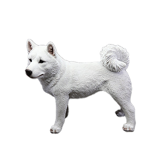 ガーデンオブジェ 柴犬 （白）