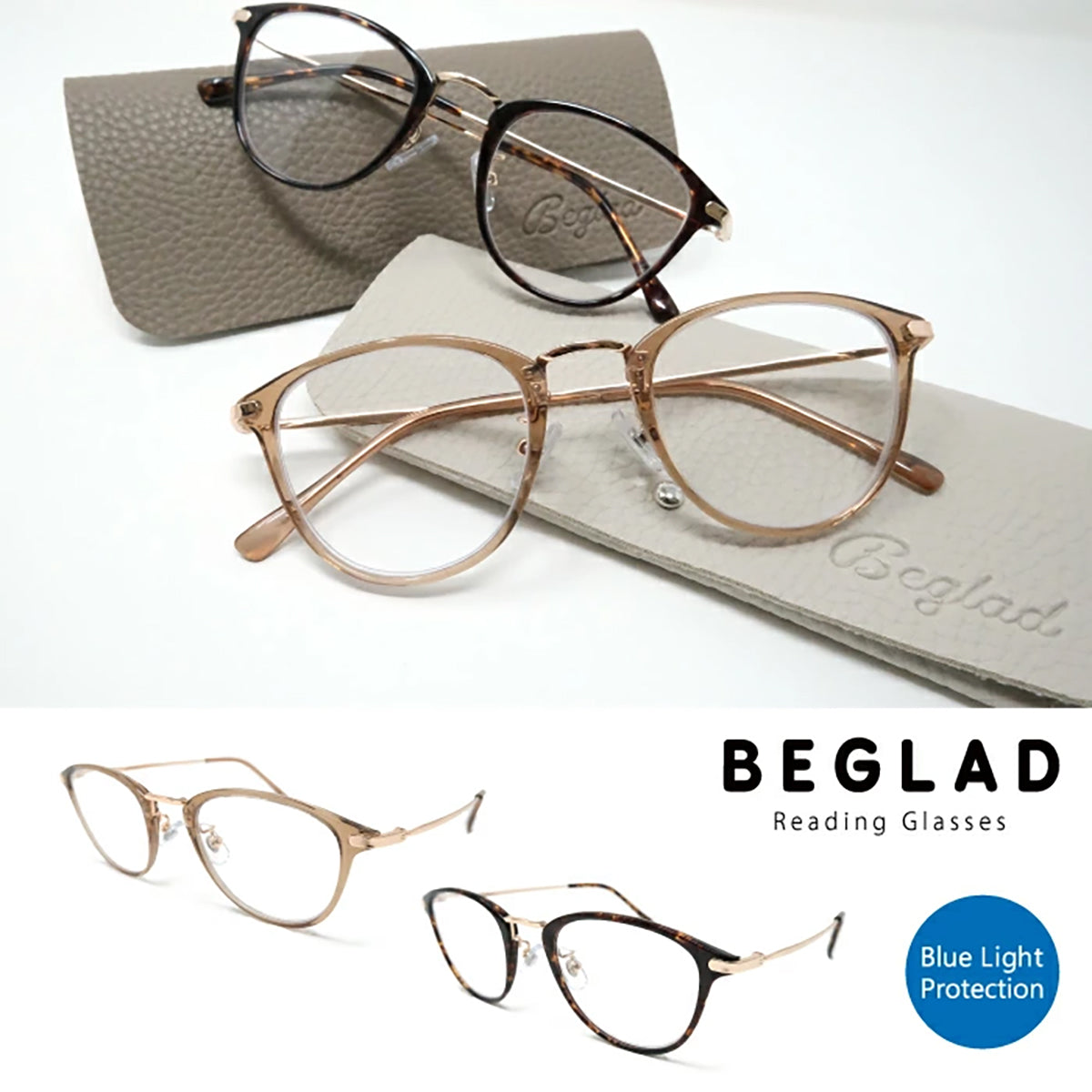 ビグラッド老眼鏡 BG4009 BR +1.00/+1.50/+2.00/+2.50