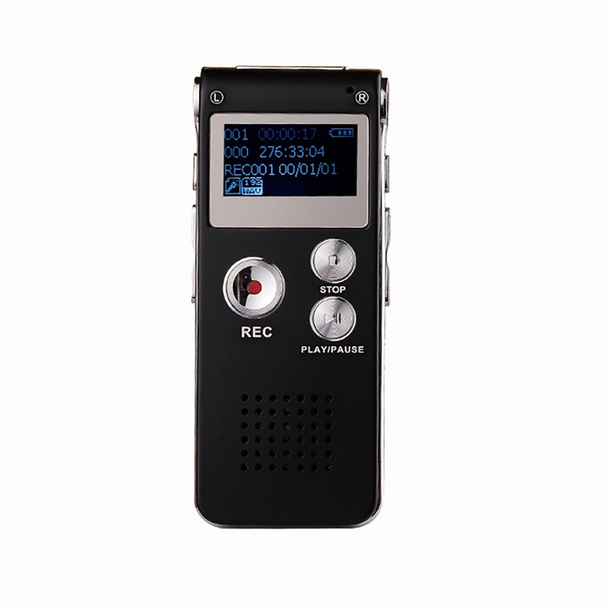 ワンタッチ録音！小型ボイスレコーダー 8GB内蔵 長時間録音 USB充電式 会議・商談・証拠録音に最適 スピーカー内蔵