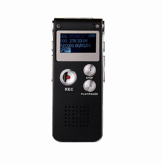 ワンタッチ録音！小型ボイスレコーダー 8GB内蔵 長時間録音 USB充電式 会議・商談・証拠録音に最適 スピーカー内蔵