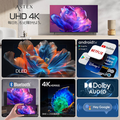 ６５インチ４Ｋ　チューナーレス　ＧｏｏｇｌｅＴＶ