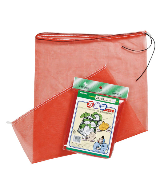 万能袋メッシュ ４枚入 レッド　70袋セット