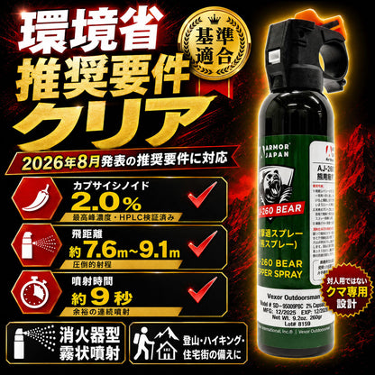GC熊よけ 3点セット　3WAYホルスター付　（環境省推奨要件クリア品）