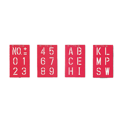 マーキングプレート　マー坊　文字高100mm 数字＋記号セット