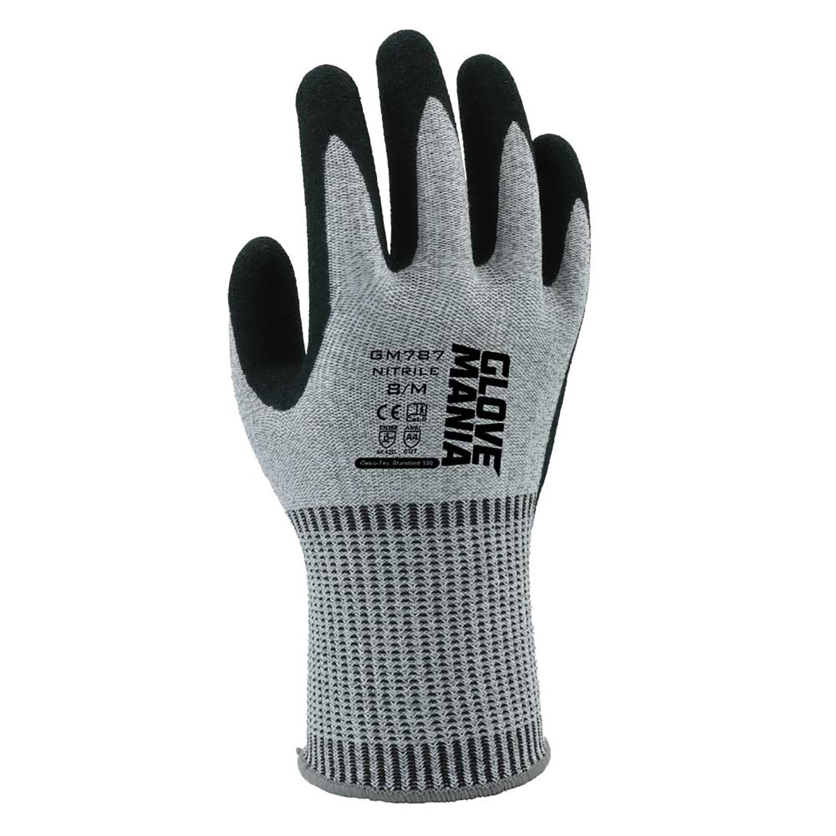 耐切創手袋(レベルD)　ＧＭ７８７　グレー　10双　M/L/XL