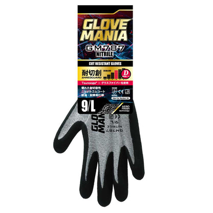 川西工業　耐切創手袋(レベルD)　ＧＭ７８７　グレー　M/L/XL