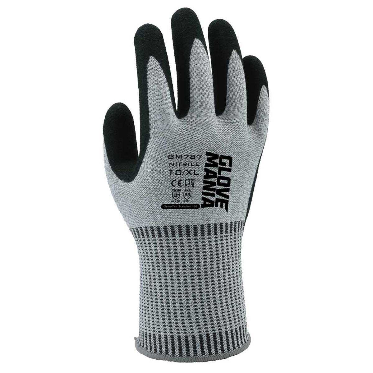 耐切創手袋(レベルD)　ＧＭ７８７　グレー　10双　M/L/XL