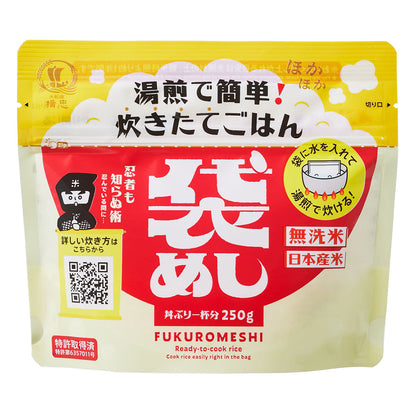 袋めし　無洗米　250g×30袋　真空パック　日本産米