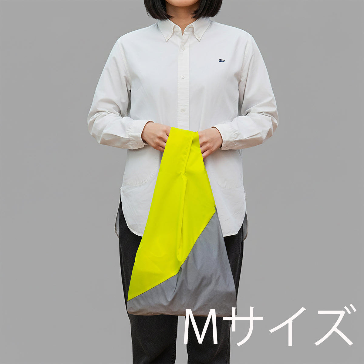 リフレクト ショッピング バッグ ライトグレー S/M/L