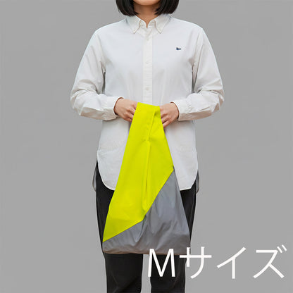 リフレクト ショッピング バッグ ネオンイエロー S/M/L