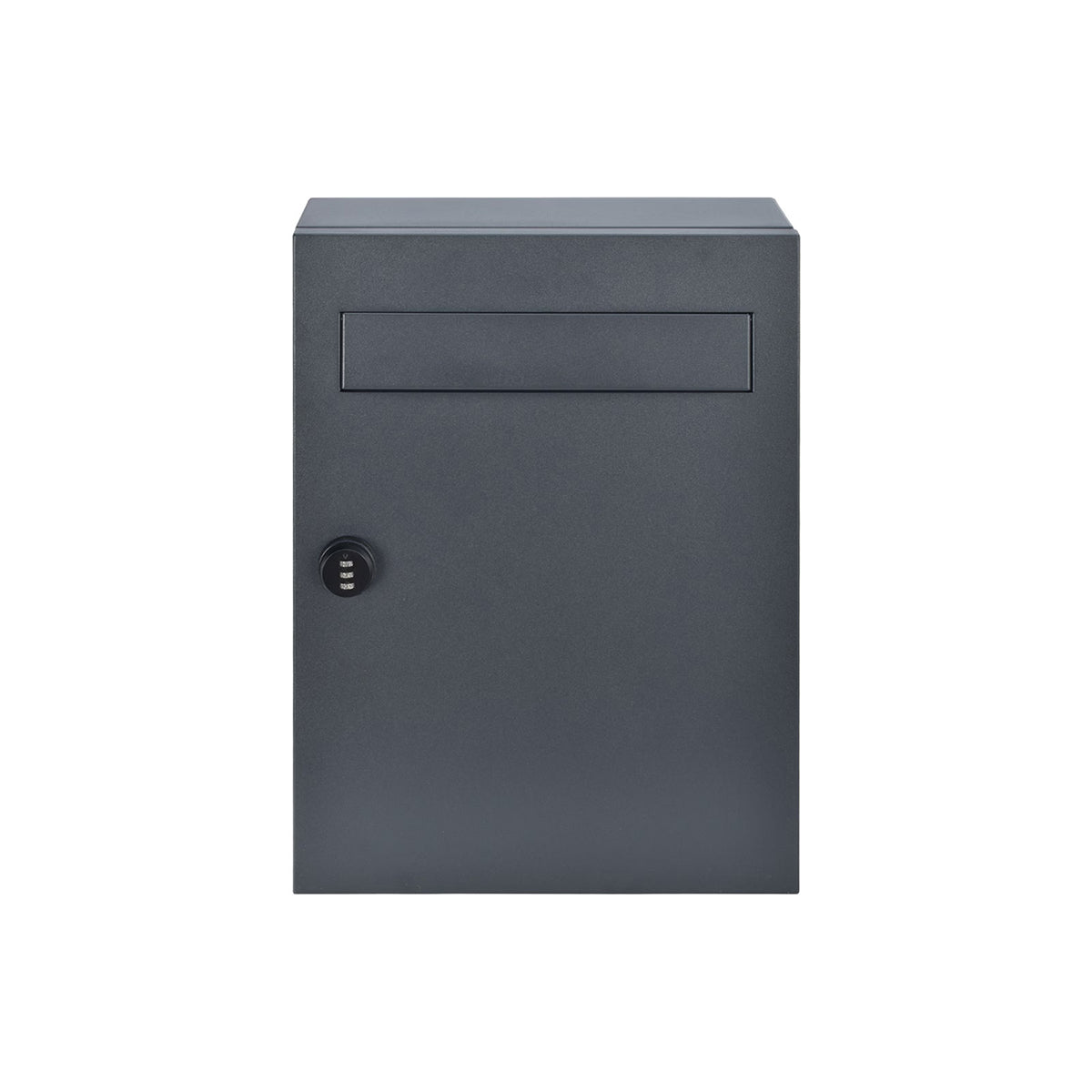 郵便ポスト ブラック 16L ダイヤルロック式