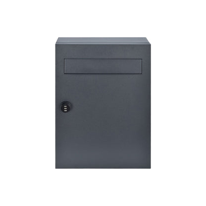 郵便ポスト ブラック 16L ダイヤルロック式