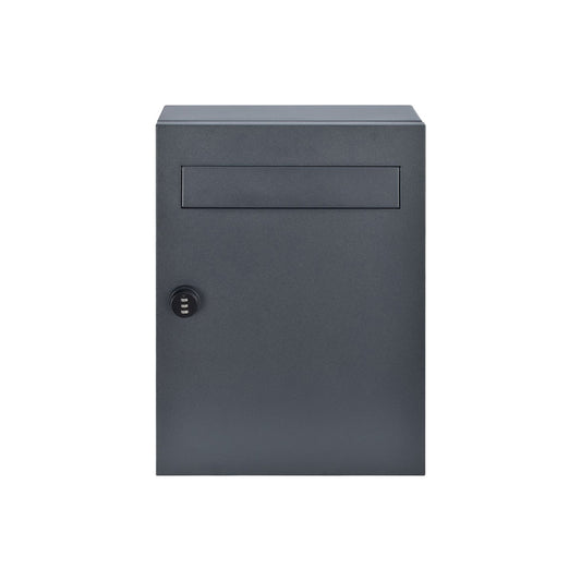 郵便ポスト ブラック 16L ダイヤルロック式
