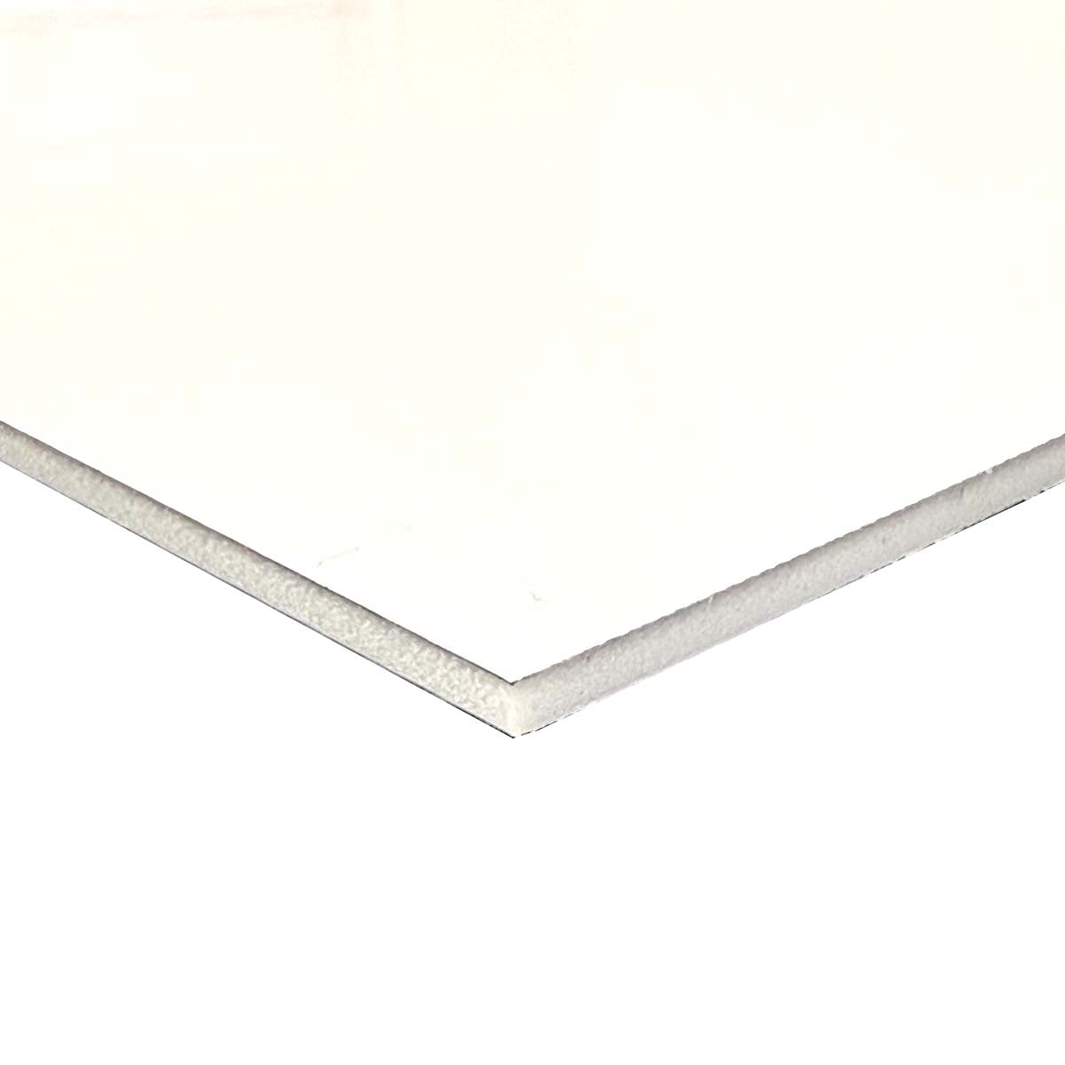 【端材特価】アルミ複合板　片面白　100×200mm　厚み3mm