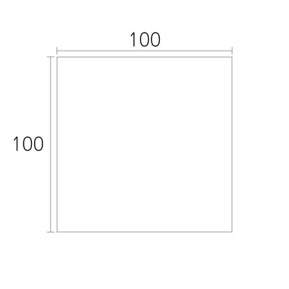 【端材特価】アルミ複合板　片面白　100×100mm　厚み3mm　