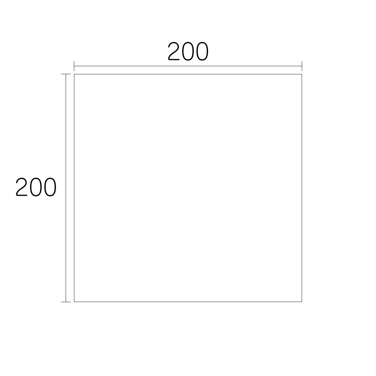 【端材特価】アルミ複合板　片面白　200×200mm　厚み3mm