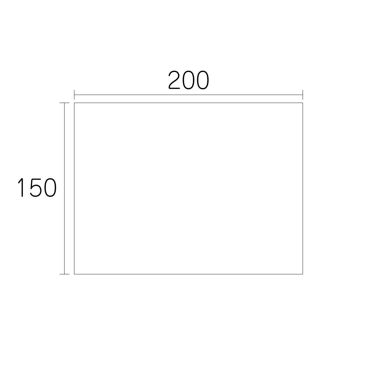 【端材特価】アルミ複合板　片面白　150×200mm　厚み3mm