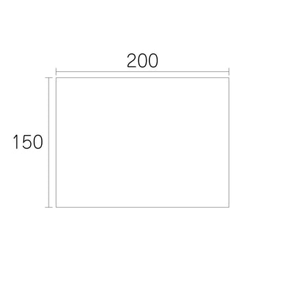 【端材特価】アルミ複合板　片面白　150×200mm　厚み3mm