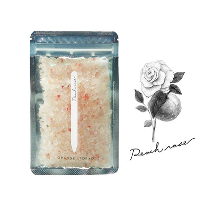 フレグランスソルトPR　Peach rose（ピーチローズ ）入浴剤　60ｇ 2回分