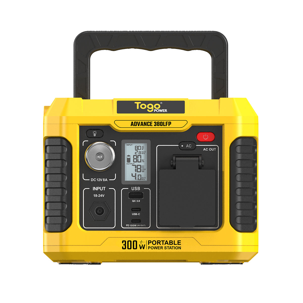 TogoPower　ポータブル電源　リン酸鉄リチウムイオン電池　ADVANCE380LFP