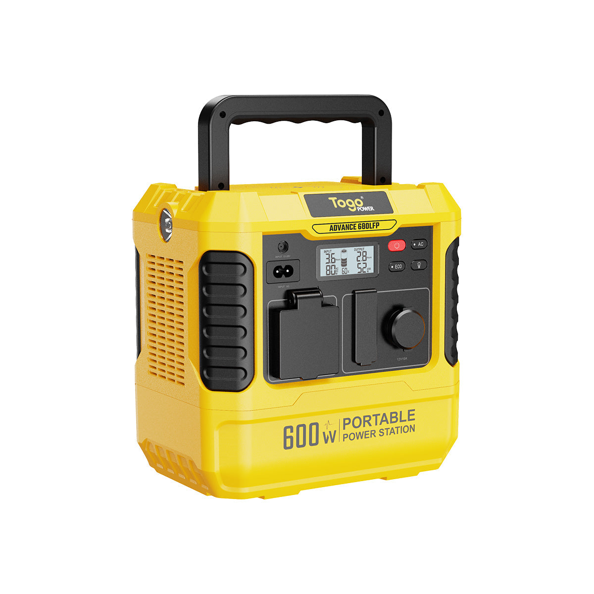 TogoPower　ポータブル電源　リン酸鉄リチウムイオン電池　ADVANCE680LFP