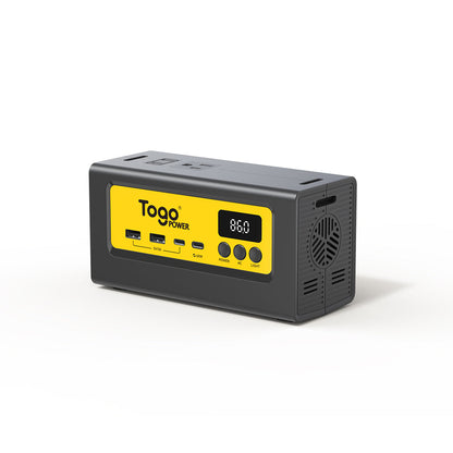 TogoPower　小型ポータブル電源＋ソーラーパネル付き収納バッグセット　INFINITY 100SET