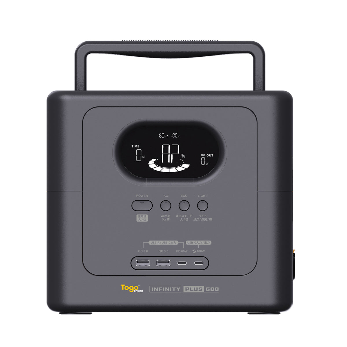 TogoPower　ポータブル電源　リン酸鉄リチウムイオン電池　INFINITY PLUS600